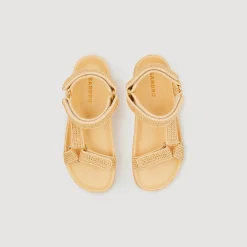 Sandales Plates En Raphia