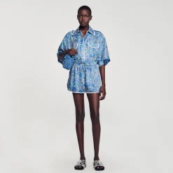 Short à Imprimé Fleuri