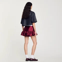 Short Jupe En Satin