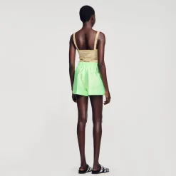 Short Large Satiné