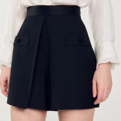 Short Taille Haute Avec Boutons