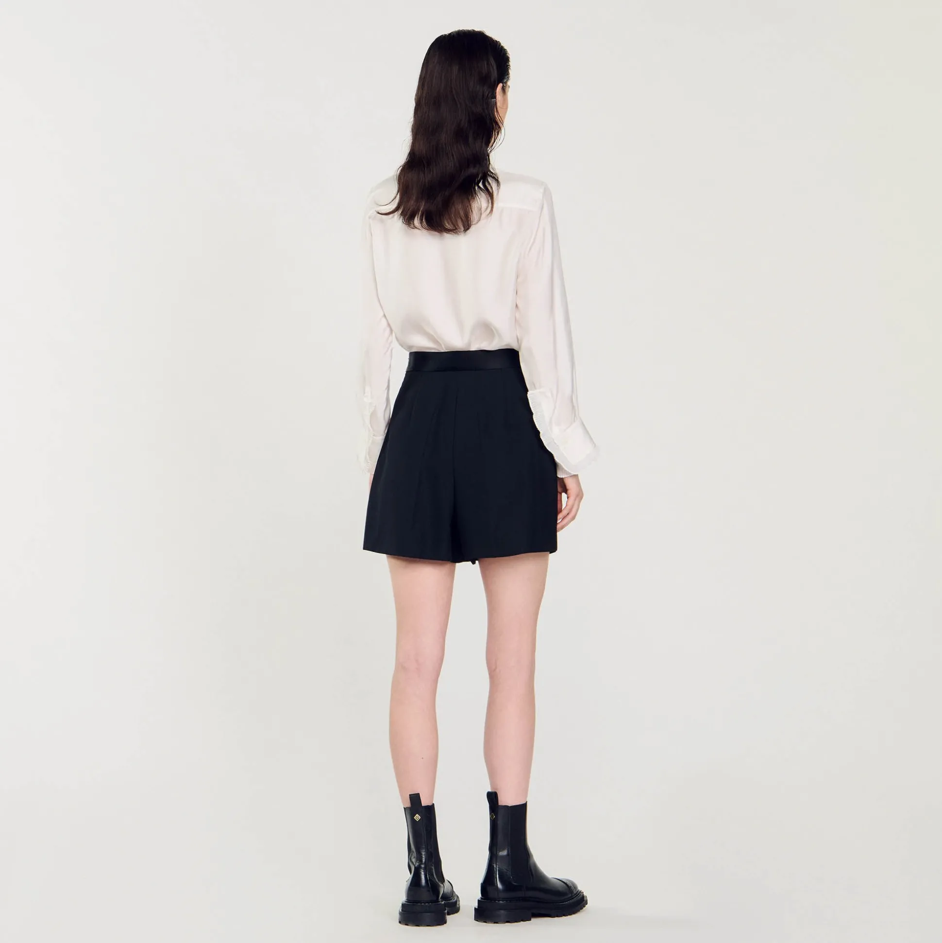 Short Taille Haute Avec Boutons