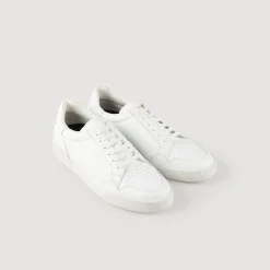 Sneakers En Cuir Embossé Square Cross