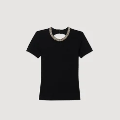Tee-shirt à Galon Strassé