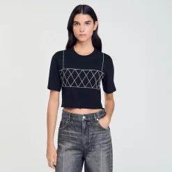 Tee-shirt Court Strassé