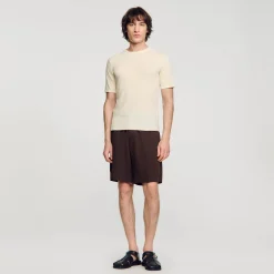 Tee-shirt En Maille Bouclette