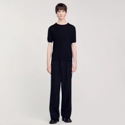 Tee-shirt En Maille Fluide
