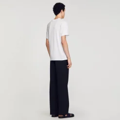 Tee-shirt Fleur En Coton