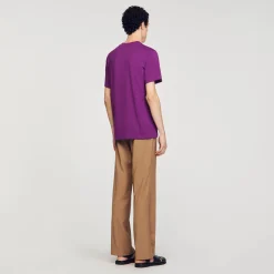 Tee-shirt Fleur En Coton