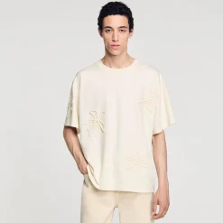 Tee-shirt Orné De Fleurs