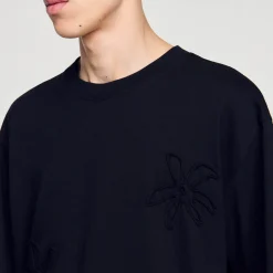 Tee-shirt Orné De Fleurs