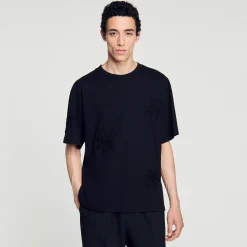 Tee-shirt Orné De Fleurs