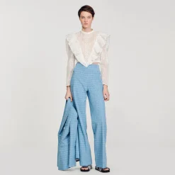 Top Court En Broderie Anglaise