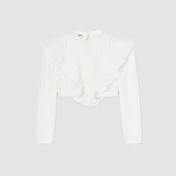 Top Court En Broderie Anglaise