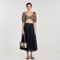 Top Court En Broderie Anglaise