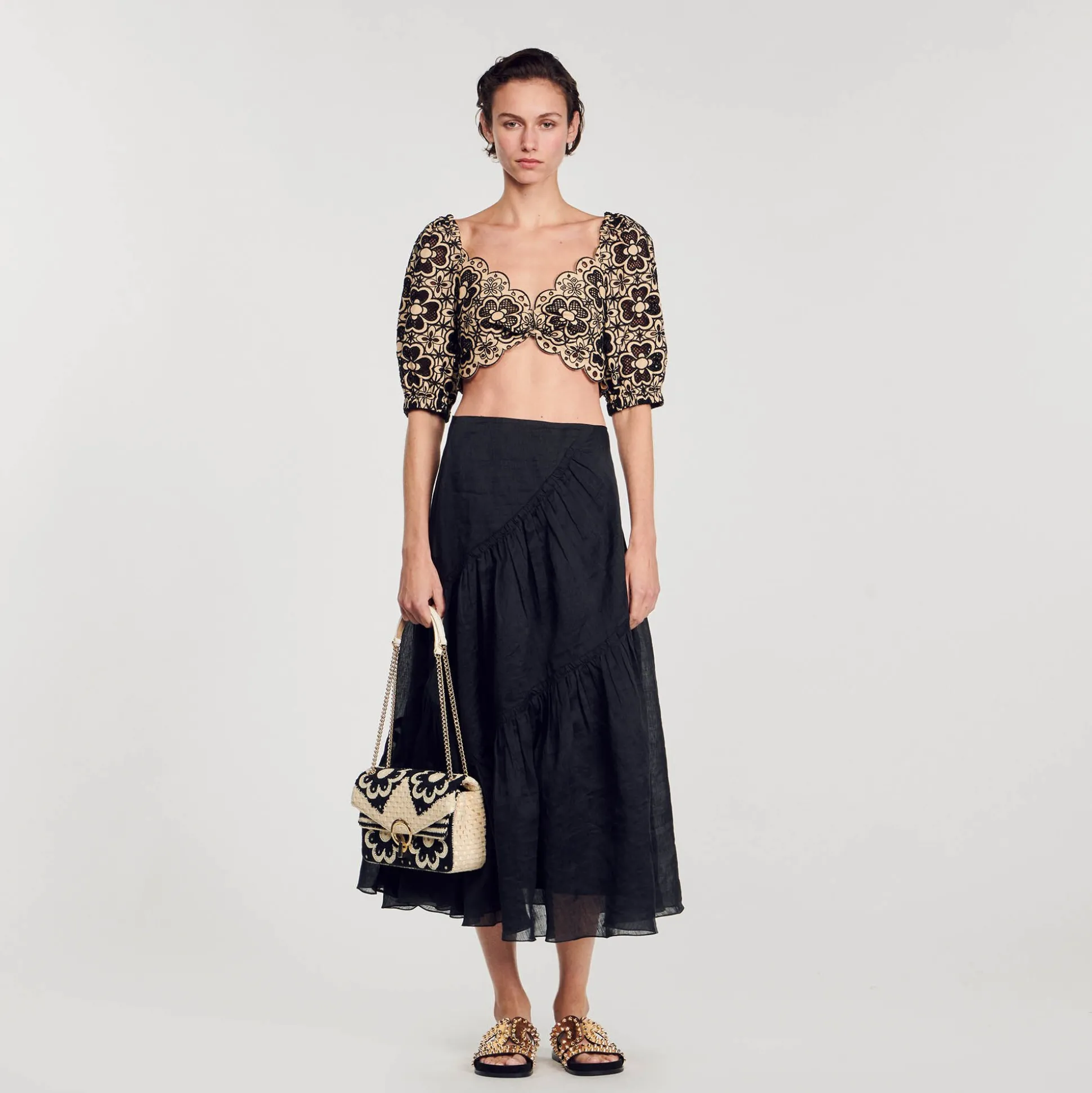 Top Court En Broderie Anglaise