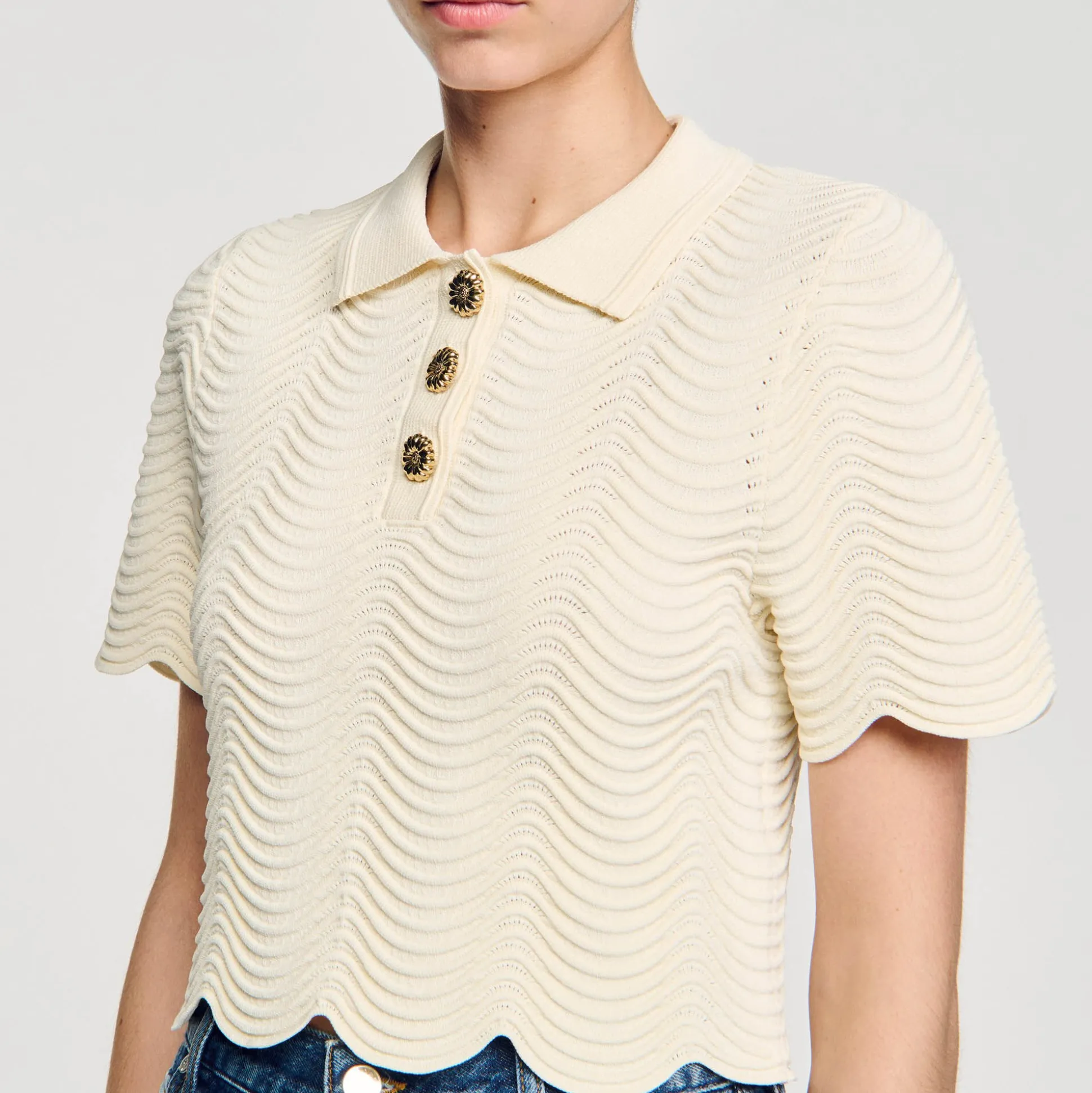 Top Court En Maille