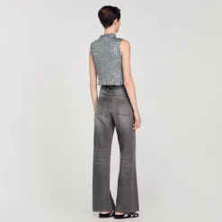Top Smocké à Sequins