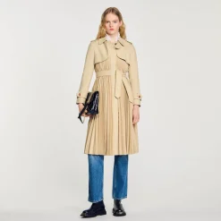Trench Plissé à Ceinturer