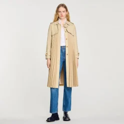Trench Plissé à Ceinturer