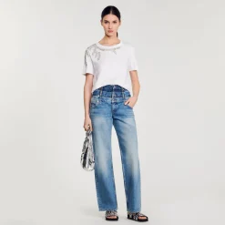 T-shirt Orné De Strass