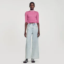 T-shirt Smocké Imprimé
