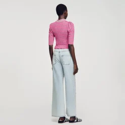 T-shirt Smocké Imprimé
