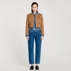 Veste Courte à Boutons