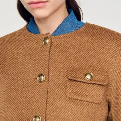 Veste Courte à Boutons