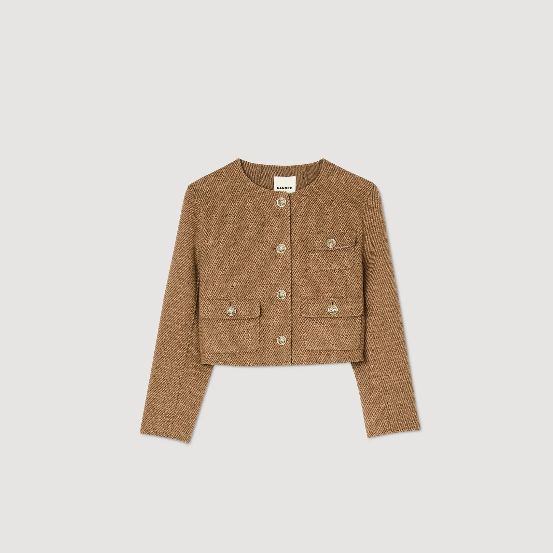 Veste Courte à Boutons