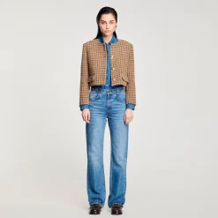 Veste Courte à Carreaux