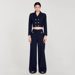 Veste Courte à Double Boutonnage