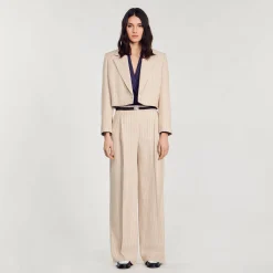 Veste Courte à Rayures