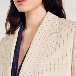 Veste Courte à Rayures
