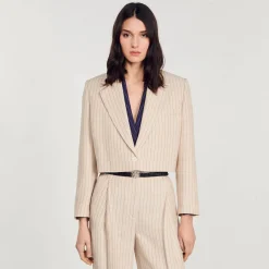 Veste Courte à Rayures