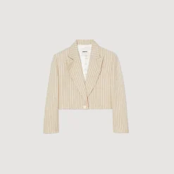 Veste Courte à Rayures