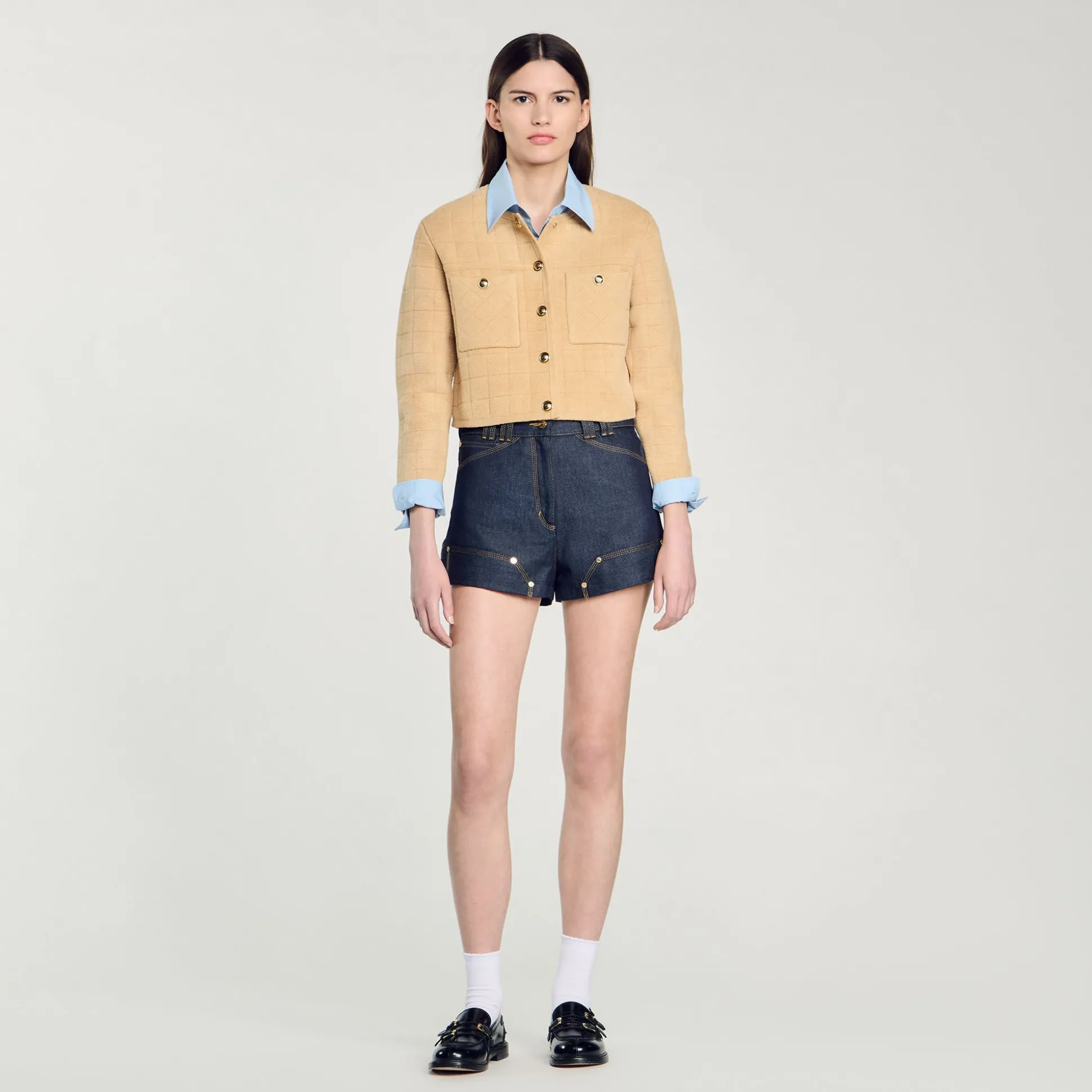 Veste Courte En Maille