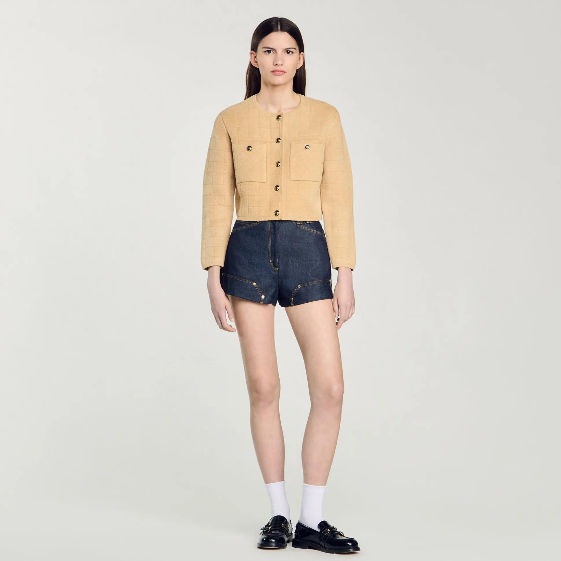 Veste Courte En Maille