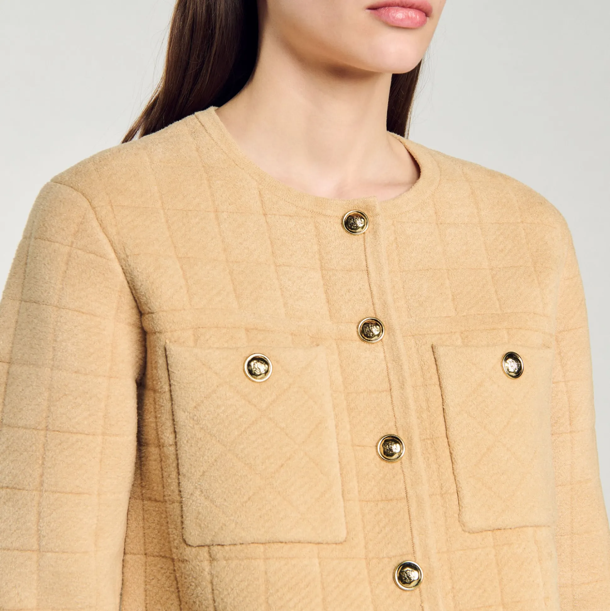Veste Courte En Maille