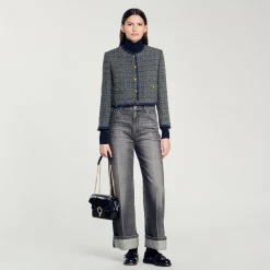 Veste Courte En Tweed