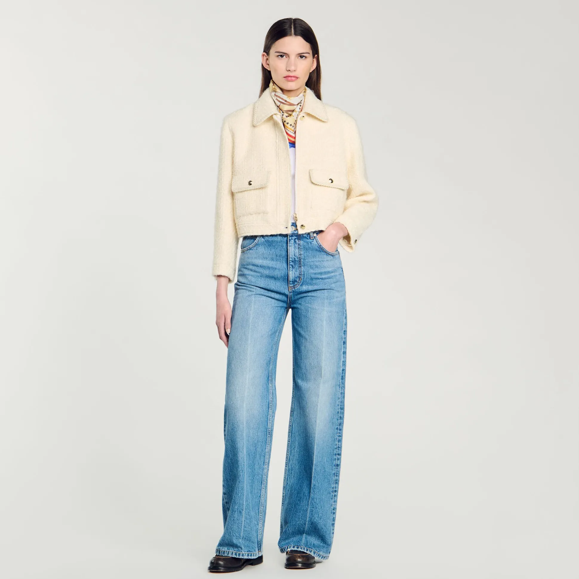 Veste Courte En Tweed