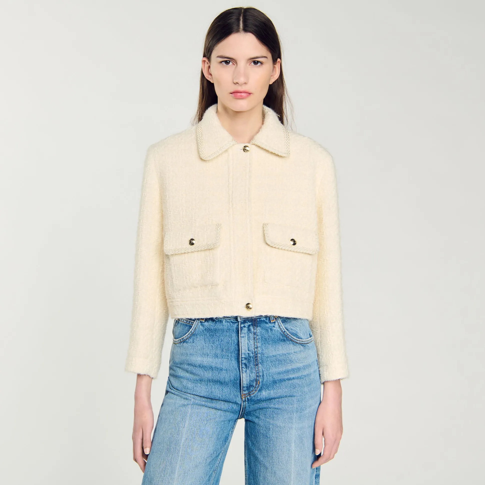 Veste Courte En Tweed