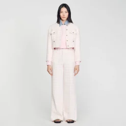 Veste Courte En Tweed Fantaisie