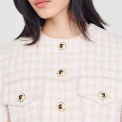 Veste Courte En Tweed Fantaisie