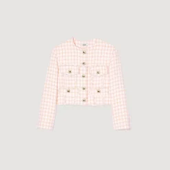 Veste Courte En Tweed Fantaisie
