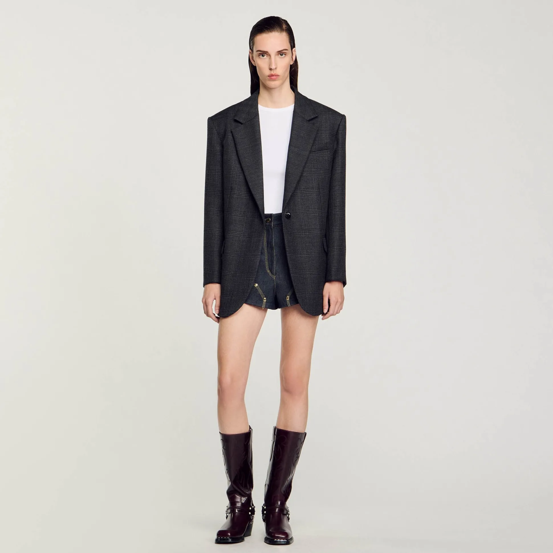 Veste De Costume à Carreaux