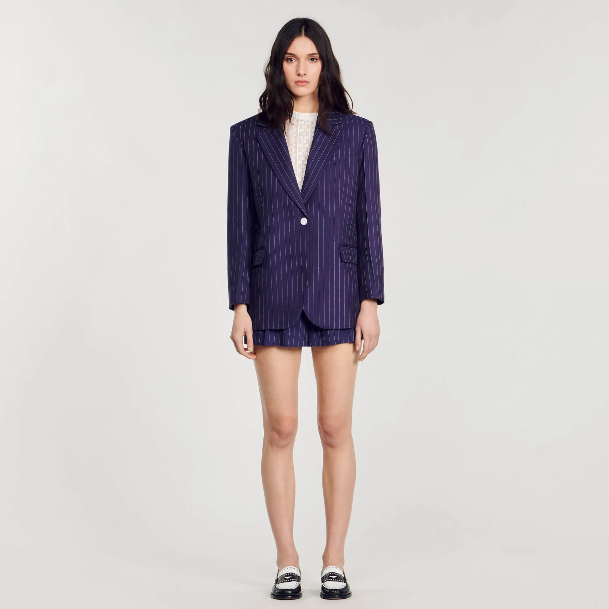 Veste De Costume à Rayures