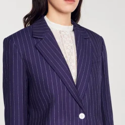 Veste De Costume à Rayures