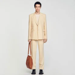 Veste De Costume Croisée