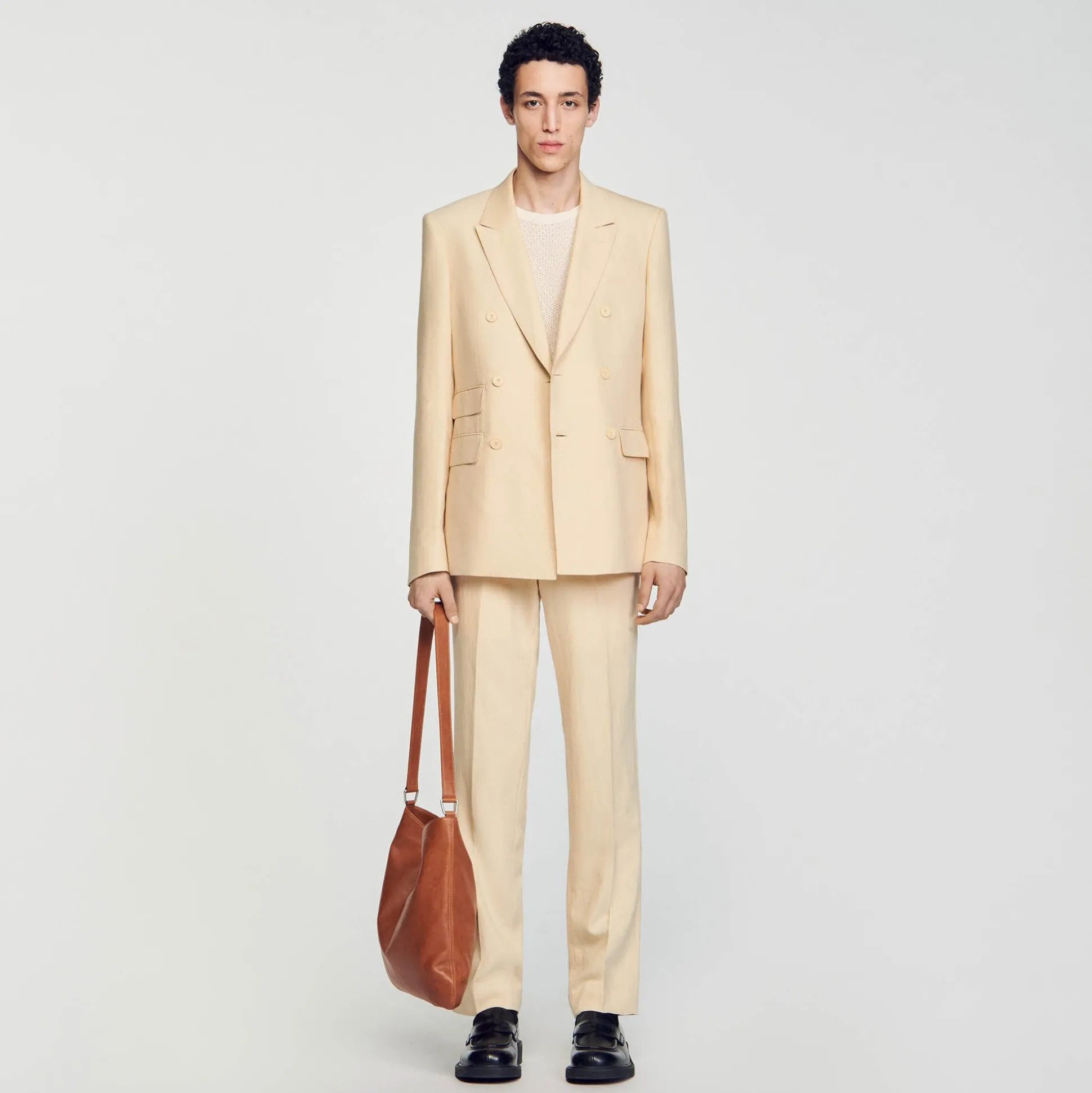 Veste De Costume Croisée